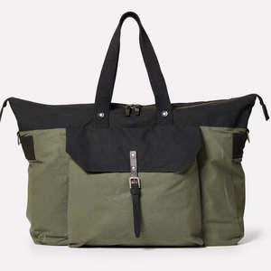 Ally Capellino-Freddie Hybrid Holdall Black & Olive