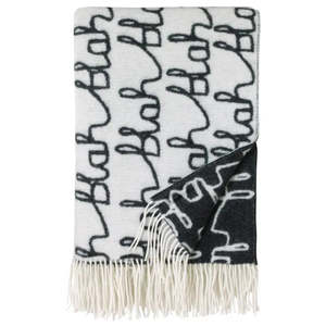 Blah Blah Lambswool Throw Small