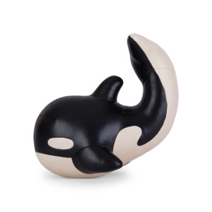 Zuny Bookend Classic Whale Black