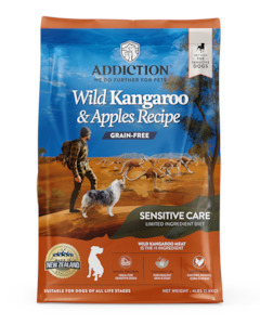 Addiction Foods: Addiction: Grain Free Wild Kangaroo & Apples (Dog)
