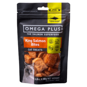 Omega Plus - King Salmon Bites Cat 80gram