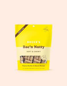 Bones Chews Treats: Bocce's: Bac'n Nutty Soft & Chewy Treats - 170g