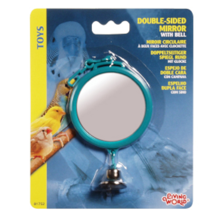 Other Animals: Bird Mirror Large Round 75mm Dia