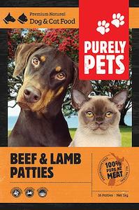Purely Pets 1: Purely Pets: Beef & Lamb Patties 3kg