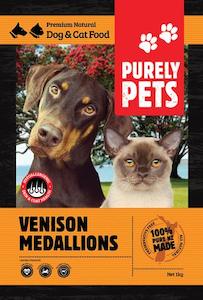 Purely Pets: Venison Medallions 1kg