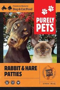 Purely Pets: Rabbit & Hare Patties 1kg