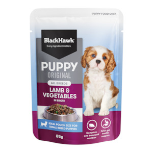 BlackHawk Puppy Wet - Lamb and Vegetable Pouch Sml Breed 85gram