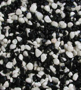Aquatic Animals: AquaOne: Gravel - Mixed White and Black, 2kg, (2mm)