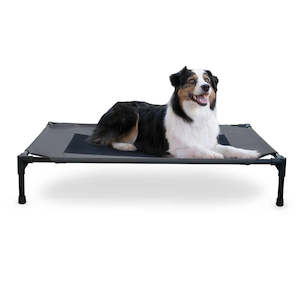 K&H Raised Pet Cot - Large Grey 105cm x 75cm
