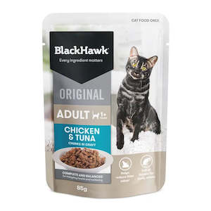 BlackHawk: Cat Healthy Benefits Chicken, Tuna, Gravy Pouch