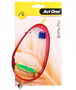 Aviary Birds: AviOne: Bird Toy Swing With Perch And Bell - 21cm