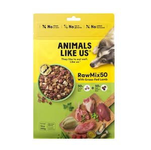 Can Pouch Freeze Dried: Animals Like Us: DOG RawMix50 with Lamb 1.8kg