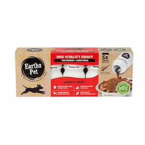 EarthzPet: Dog Vitality Gravy Beef (5pk)
