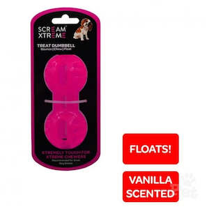 Dumbell Scream Xtreme Dumbell Dog Toy Pink - Large