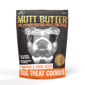 Mutt Butter Dog Treat Cookie Pumpkin/Chia 250g