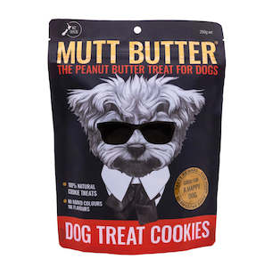 Mutt Butter Dog Treat Cookie PB Original 250g