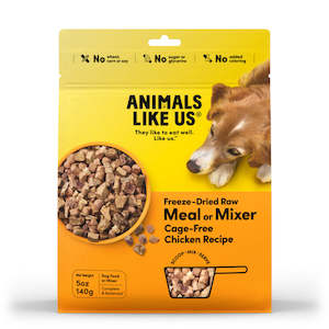 Animals Like Us: DOG Meal/Mixer Chicken 140g