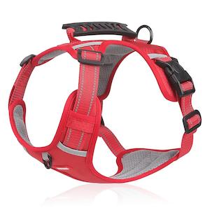 Pet Wear: DUOMM: Tactical Dog Harness Red
