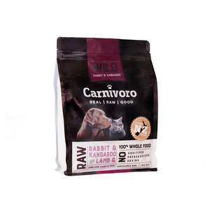 Carnivoro Wild Rabbit, Kangaroo, Lamb & Tripe 1kg