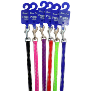 Puppy Lead Reflective Nylon - 120cm