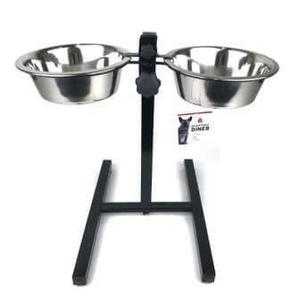 Dogs: Brooklands - Double Diner Adjustable Dog Bowl (2x4.5ltr)