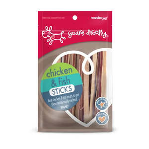 Products: Yours Droolly Chicken/Fish Sticks - 100g