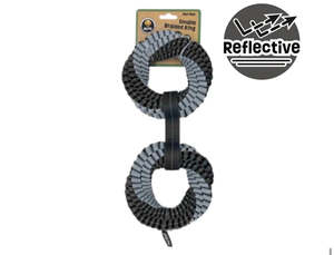 Blitz - Braided Double Ring Tug Toy - Reflective