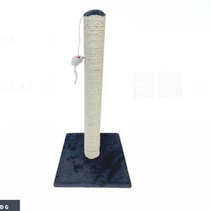 Products: Pet One – Cat Sisal Post & Toy Ball Tall Dark Grey 29x29x60cm