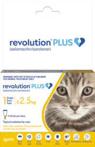 Revolution Plus: Cat 1.25-2.5kg - 1 dose pack