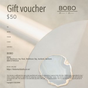 Products: GIFT VOUCHER - BOBO Hair Studio