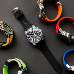 Accessories: BLACK SPORTS WATCH