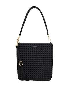 Saben: Saben - Claudette Crossbody // Black Braid // Recycled Denim Braid