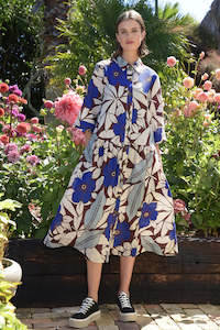Curate: Curate - Shirty Summer Dress // Blue Floral