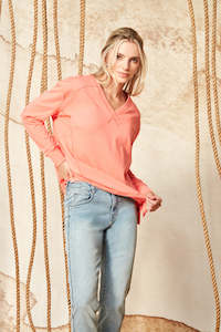 Verge - Trivia Sweatshirt // Coral