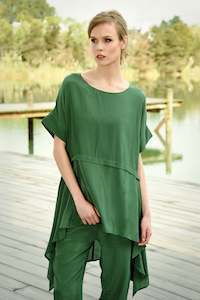 Clothing: Curate - Still Waters Top // Green Pastures