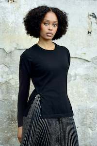 Coop: Coop - Ready Or Knit Top // Black