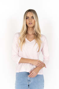 Humidity Lifestyle: Humidity - Stella V Neck Tee // Ice Blue // Slate // Soft Pink