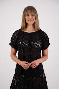 Briarwood: Briarwood - Serenity Lace Top // Black