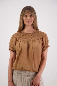 Briarwood - Sal Ramie Top // Tan