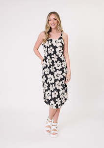 Lemon Tree - Maddie Dress // Black Floral