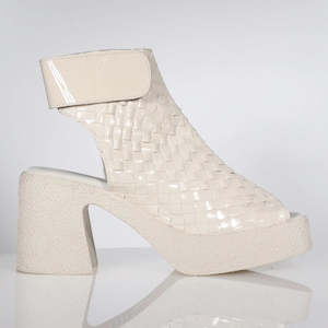 Minx - Trixie - Ivory Patent Weave
