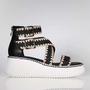 Minx: Minx - Plaza Woven // Black Raffia