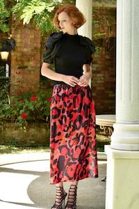 Coop: Coop - Shimmy Shimmer Skirt // Sunset