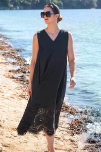 Clothing: Curate - Bottom Heavy Dress // Black // White