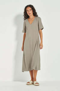 Clothing: Verge - Cayman Dress // Green Tea