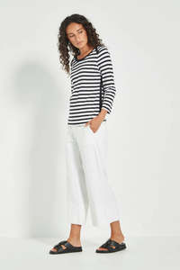 Clothing: Verge - Horizon Top // Black Stripe // Cashew Stripe