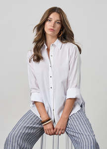 Clothing: Madly Sweetly - Breeze Shirt // White