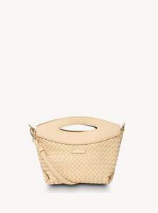 Saben: Saben - Rocco Crossbody // Raffia Stitched Weave