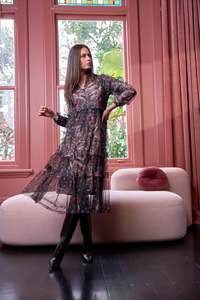 Loobie's Story - Antoinette Tulle Dress // Black Multi