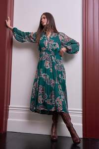 Loobie's Story - Versailles Midi Dress // Evergreen Multi